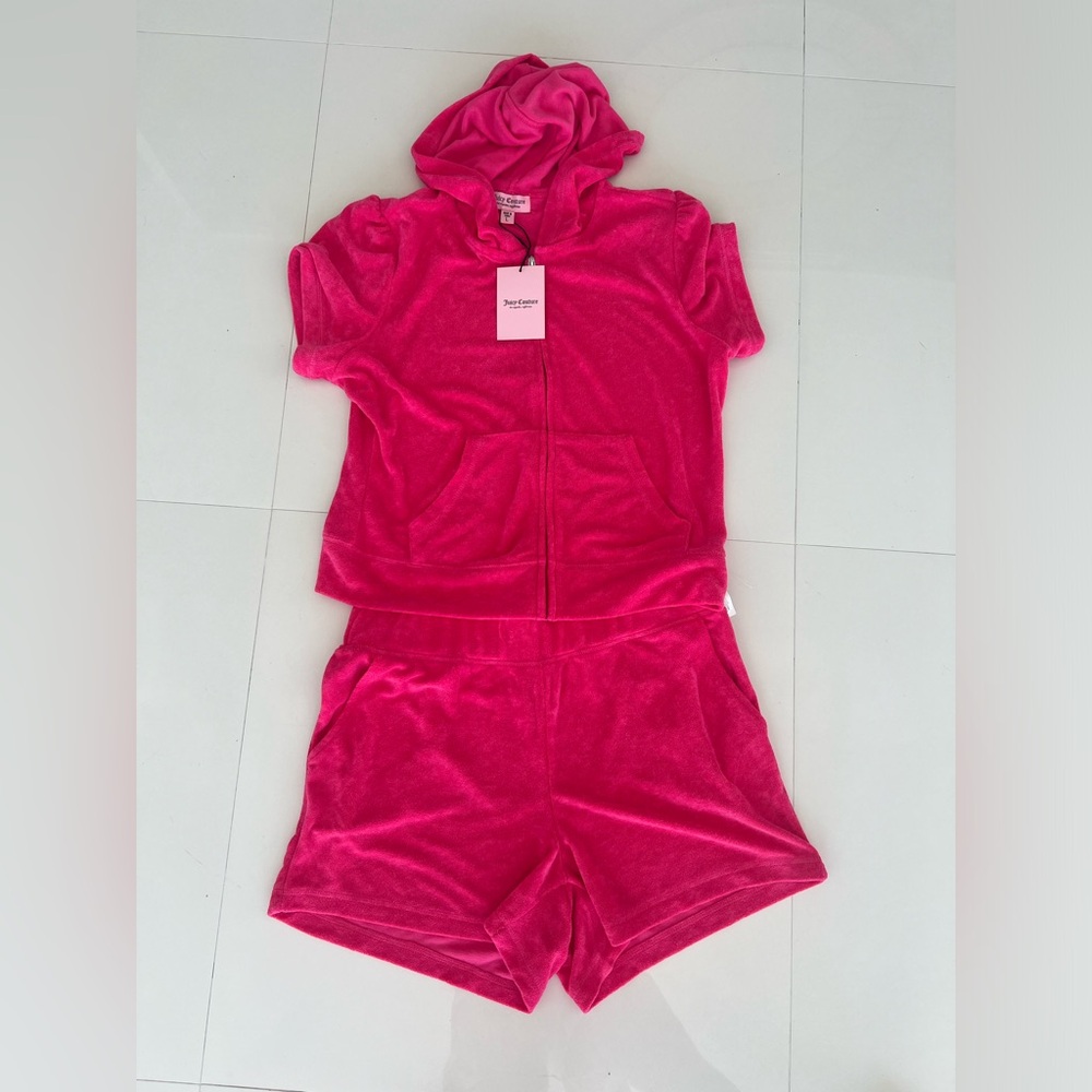 Juicy Couture Watermelon Velour Zip-Up